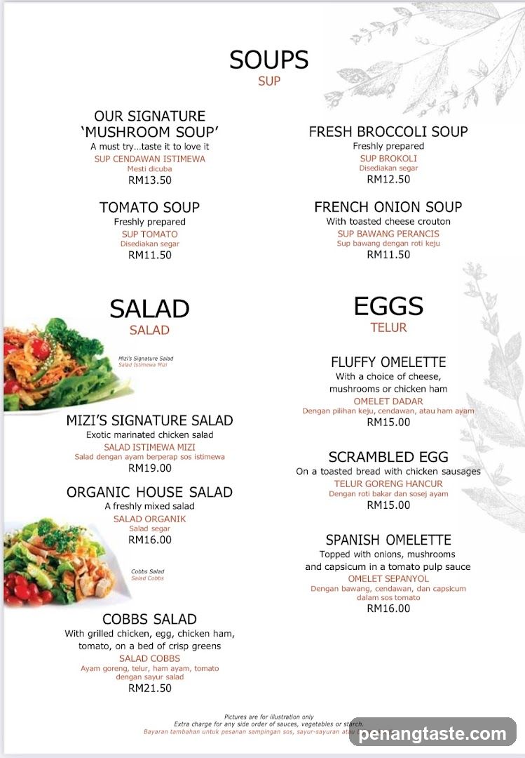 Soup and Salad Menu