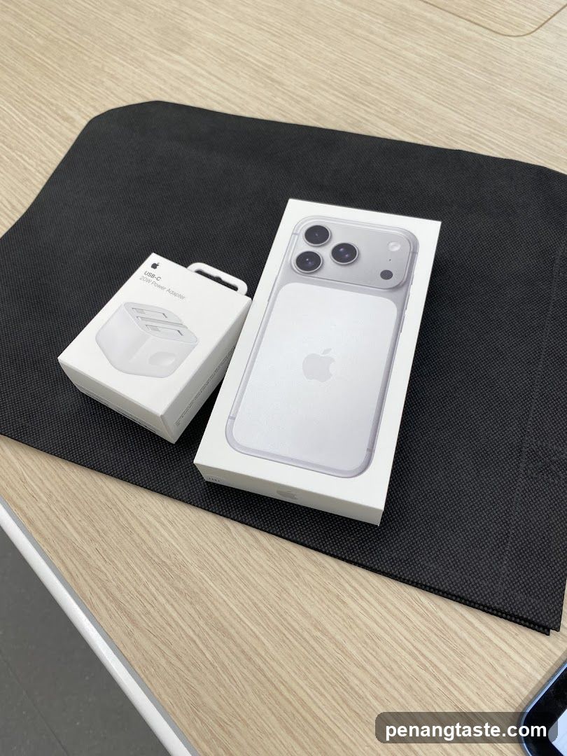 iPhone and USB-C Power Adapter Packaging