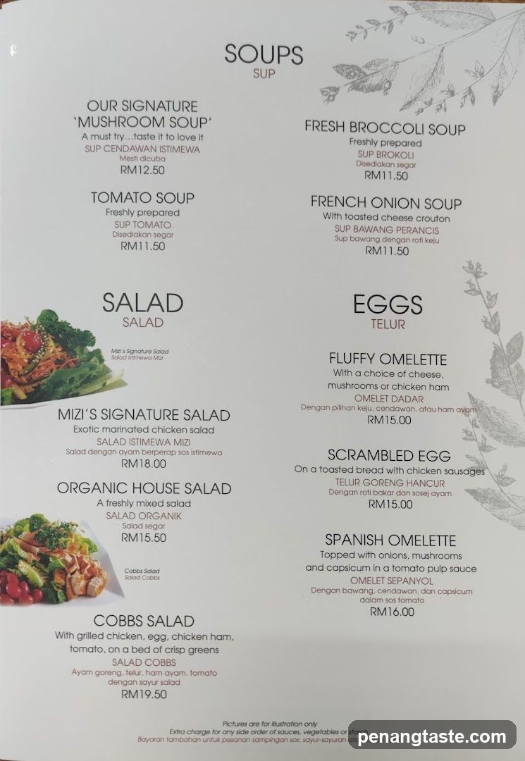 Soup and Salad Menu