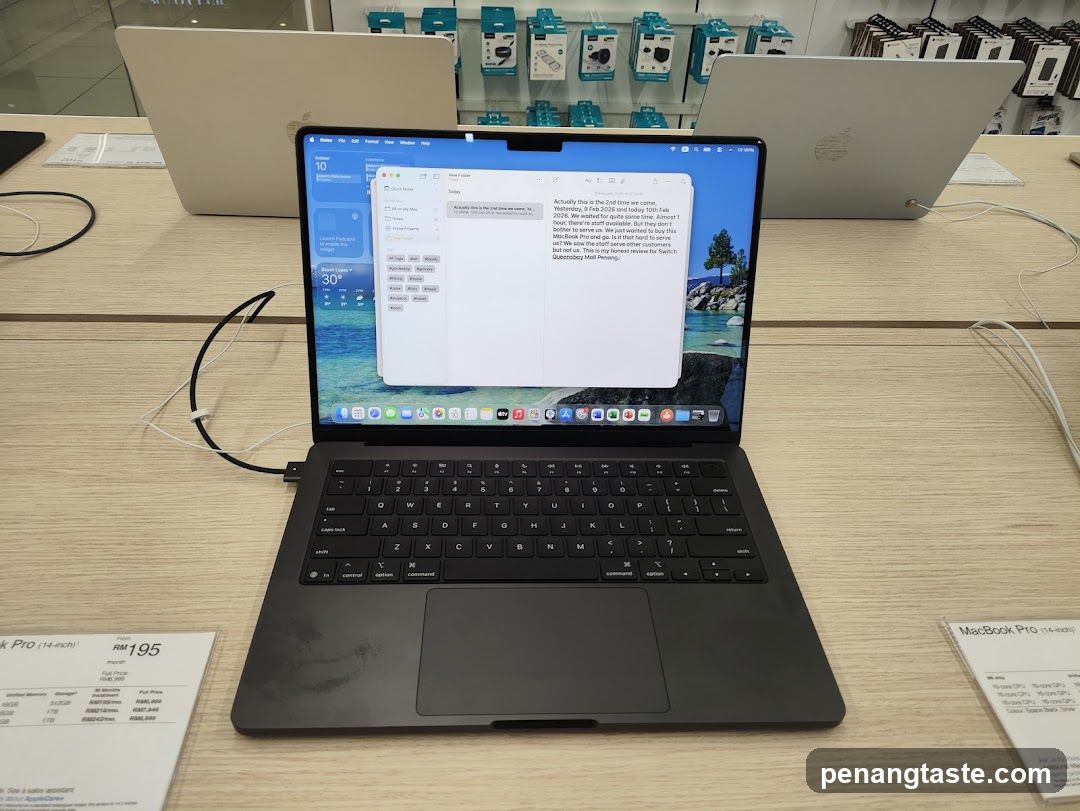Laptop Display in Store