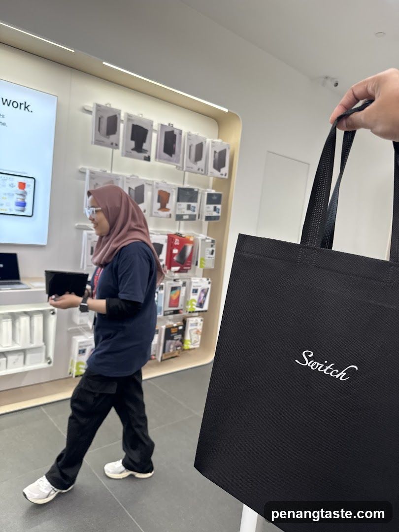 Inside a retail store