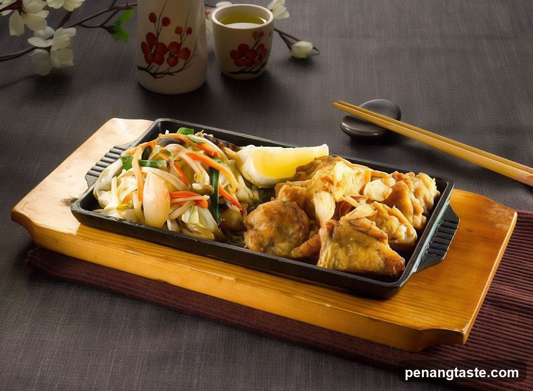 Japanese-style meal presentation