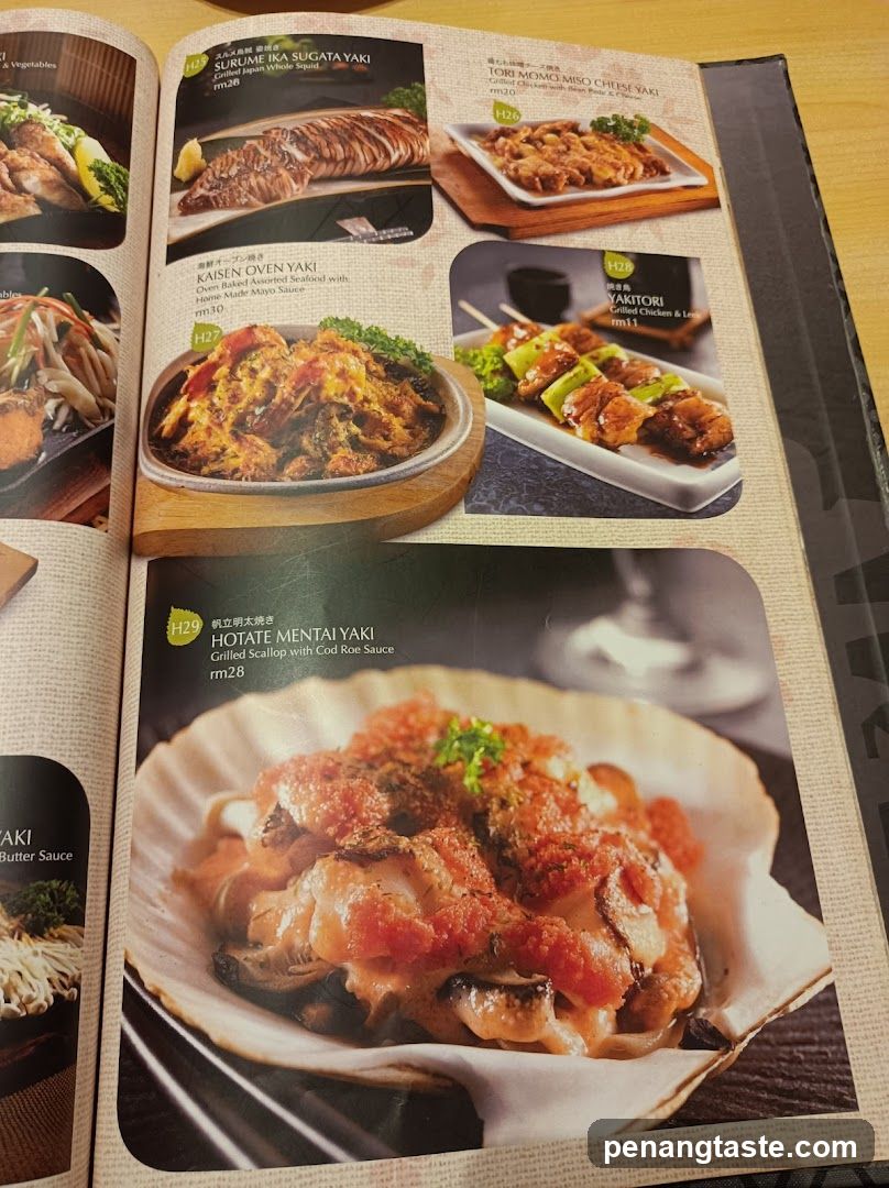 Japanese Grill Menu