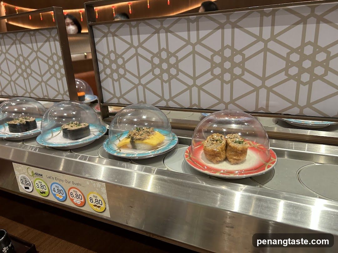 Sushi conveyor belt display