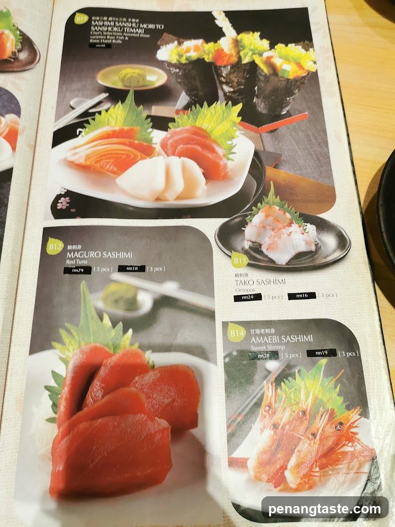 Sushi Menu Section