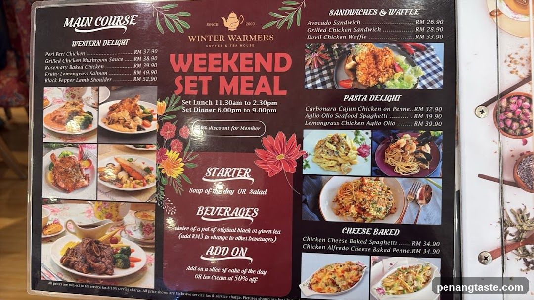 Winter Warmers Weekend Set Meal Menu