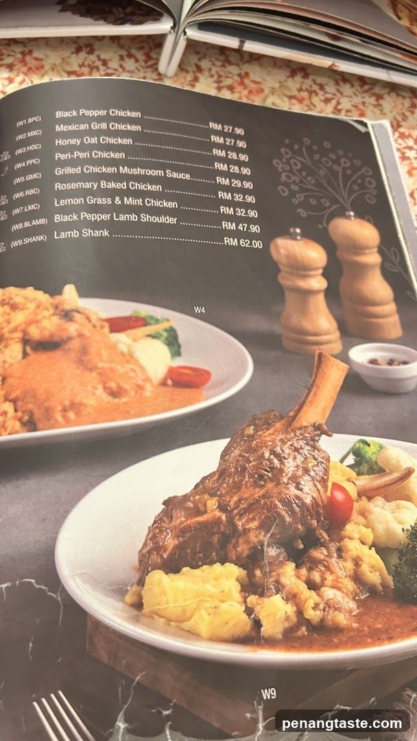 Restaurant Menu Page