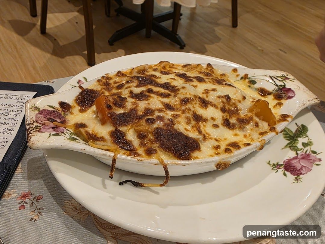 Food served in a ceramic dish