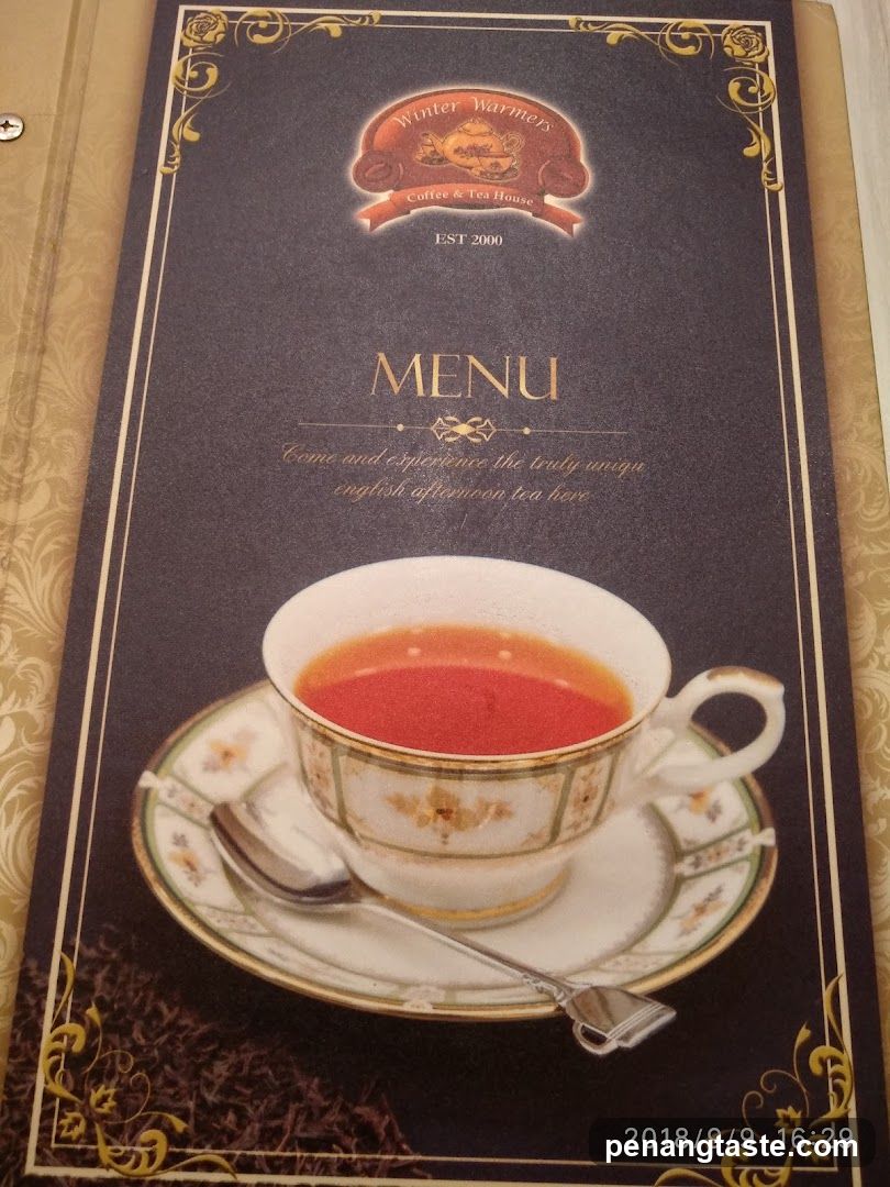 Winter Warmers Coffee & Tea House Menu
