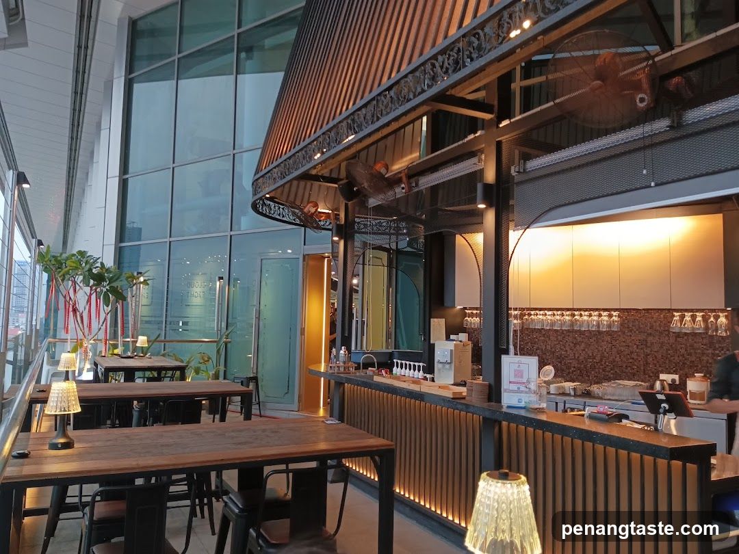 Restaurant Interior with Bar Counter