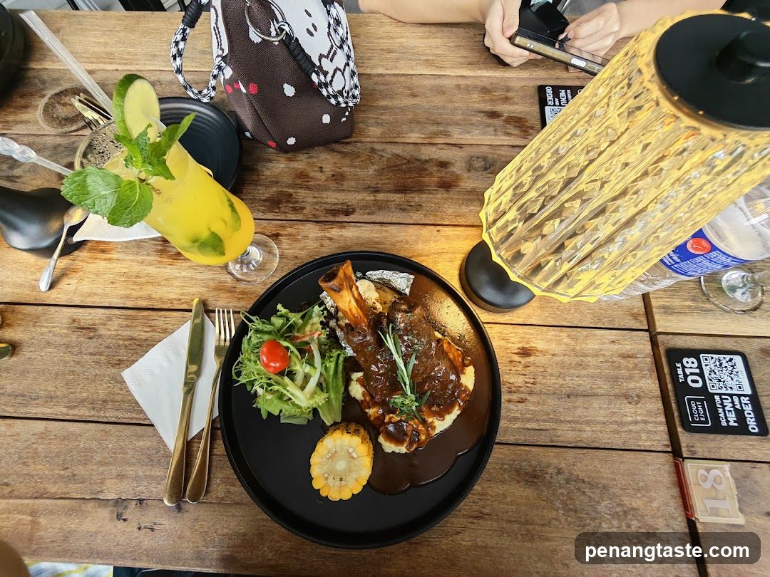 Table Setting with Food and Drink