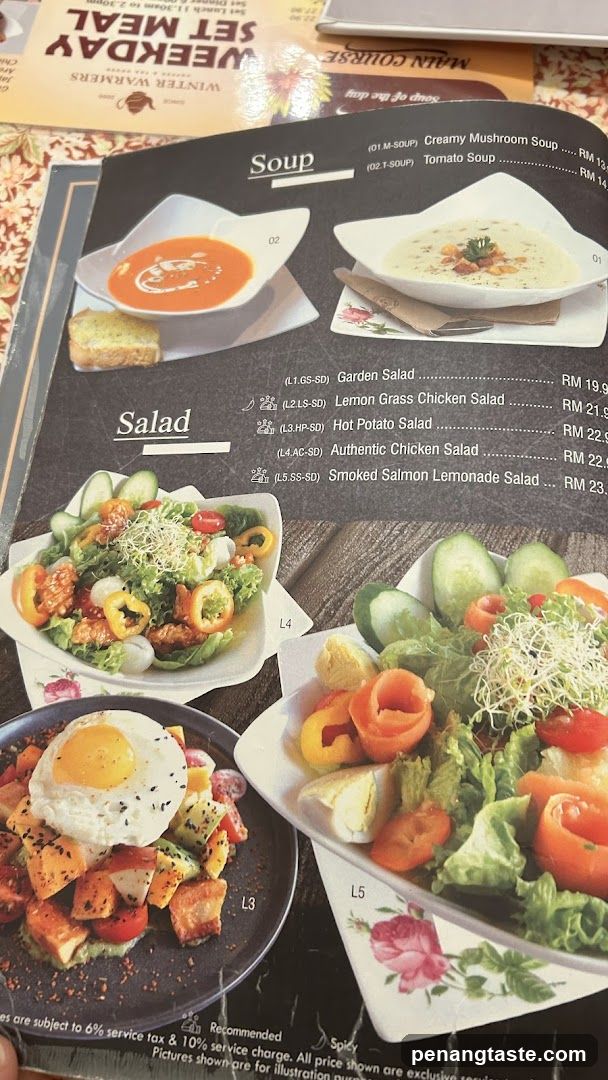 Restaurant Menu Section