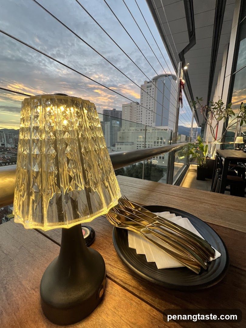 Balcony View with Table Setting