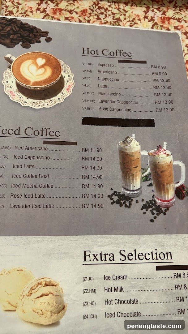 Coffee Menu
