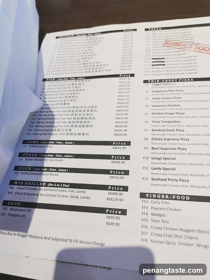 Restaurant Menu