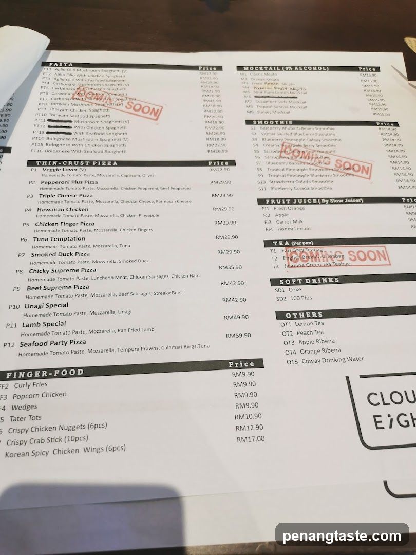 Restaurant Menu