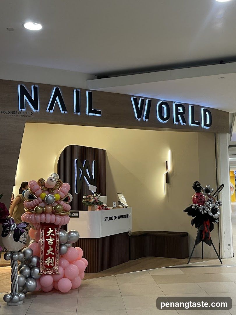 Nail World Storefront Interior