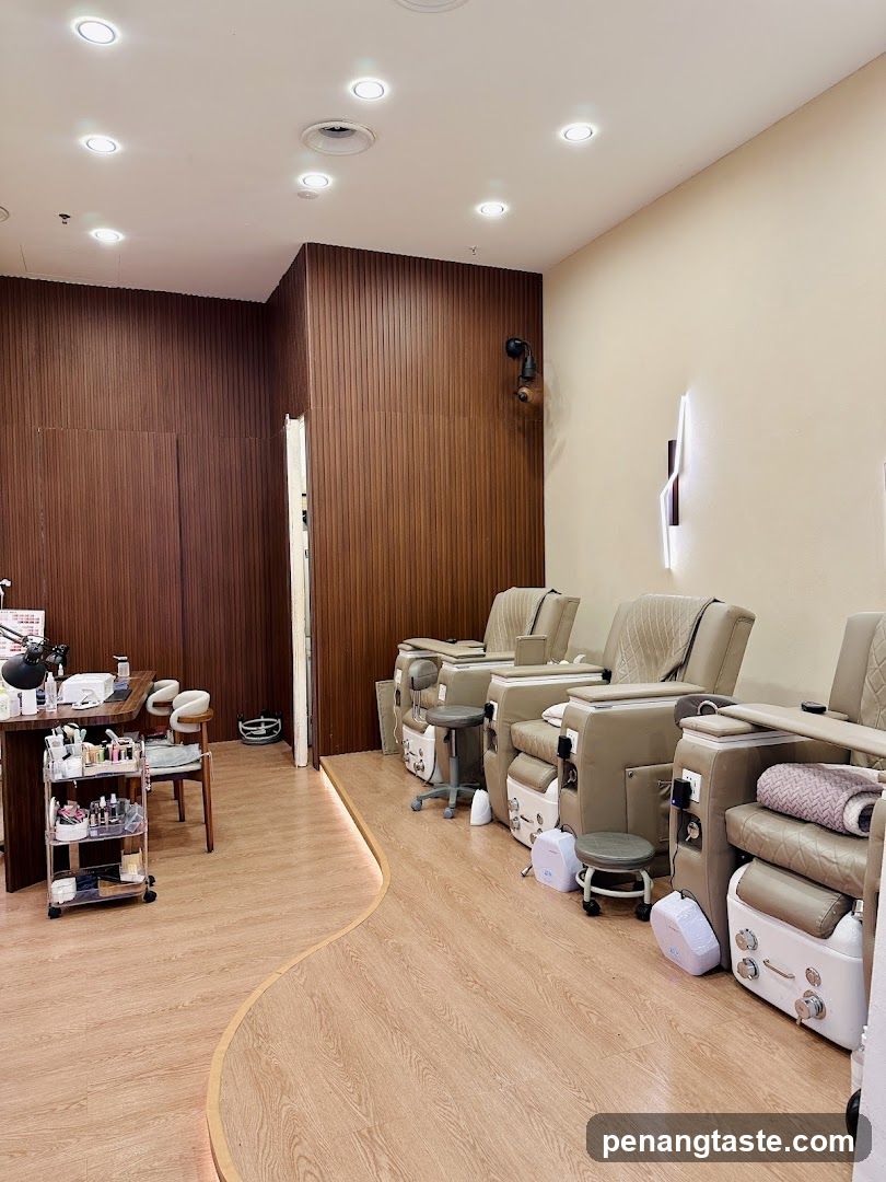 Interior of a nail salon