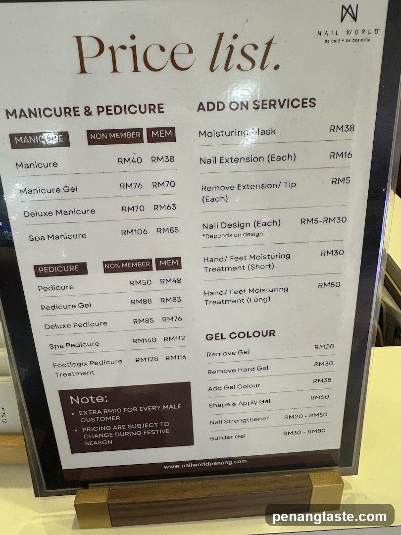Nail World Price List