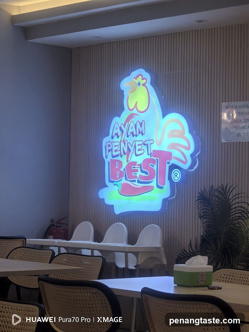 Interior of Ayam Penyet Best restaurant