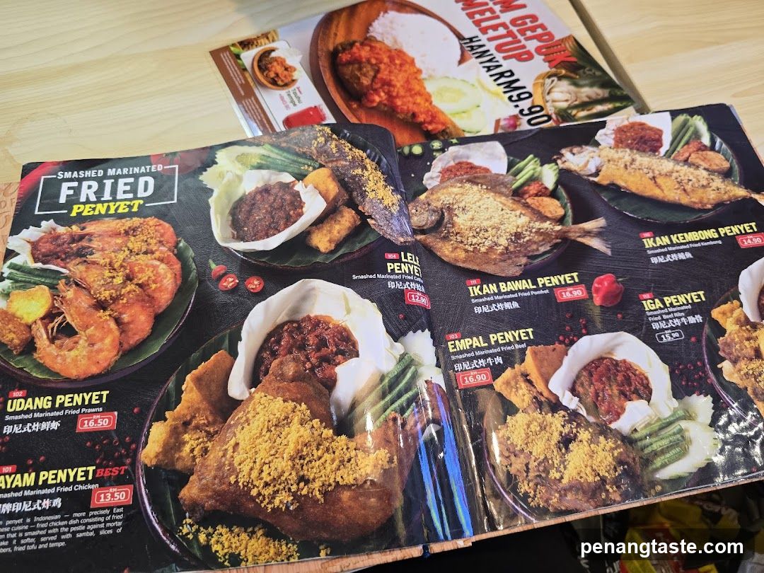 Indonesian Fried Menu