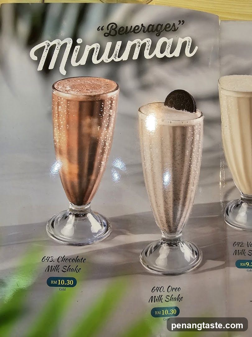 Beverages Menu