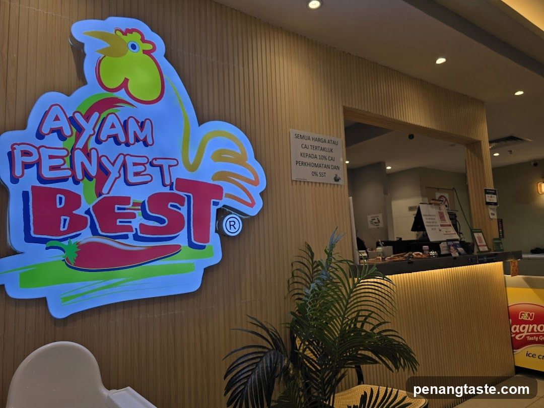 Ayam Penyet Best storefront interior