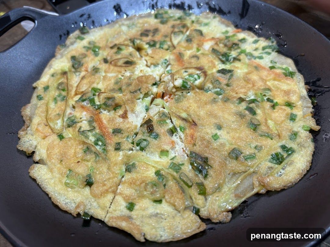 Cooked Omelette in Pan
