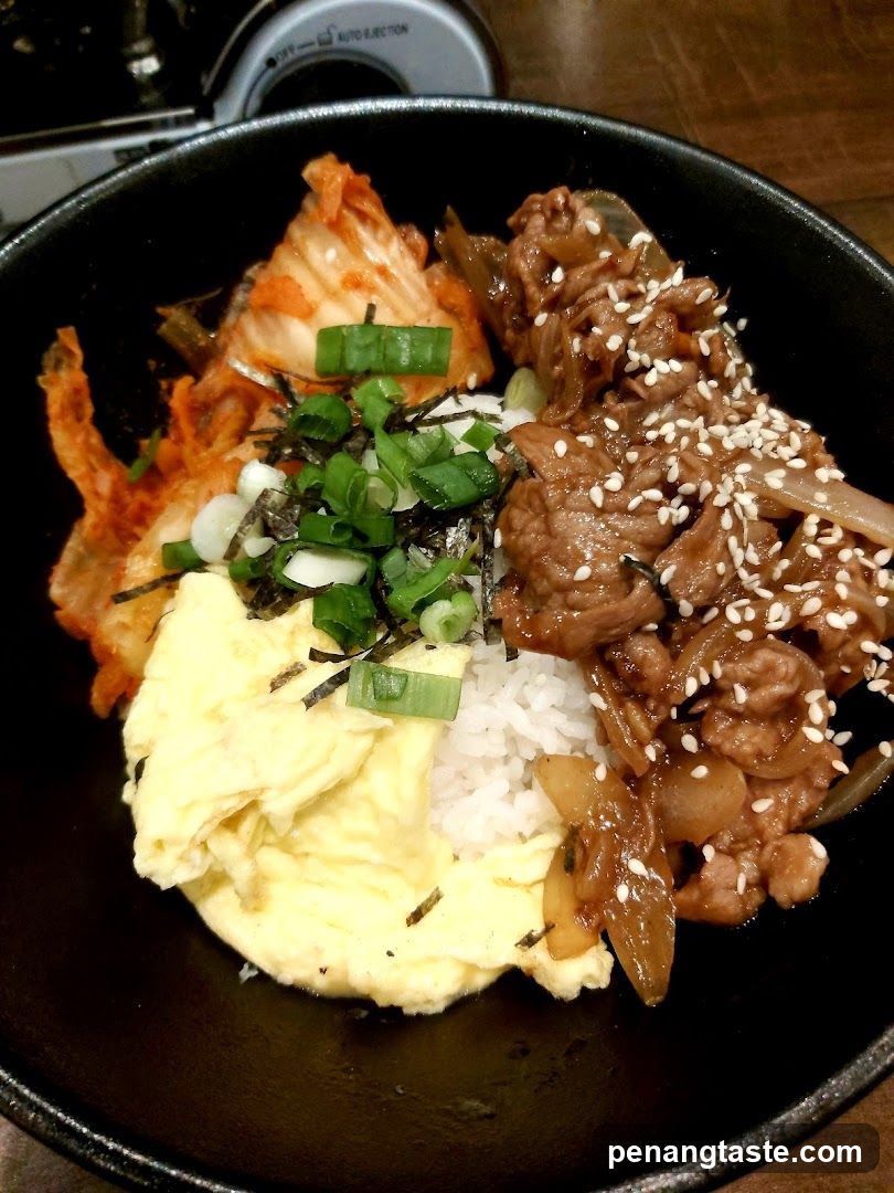 Bowl of Korean-style rice dish