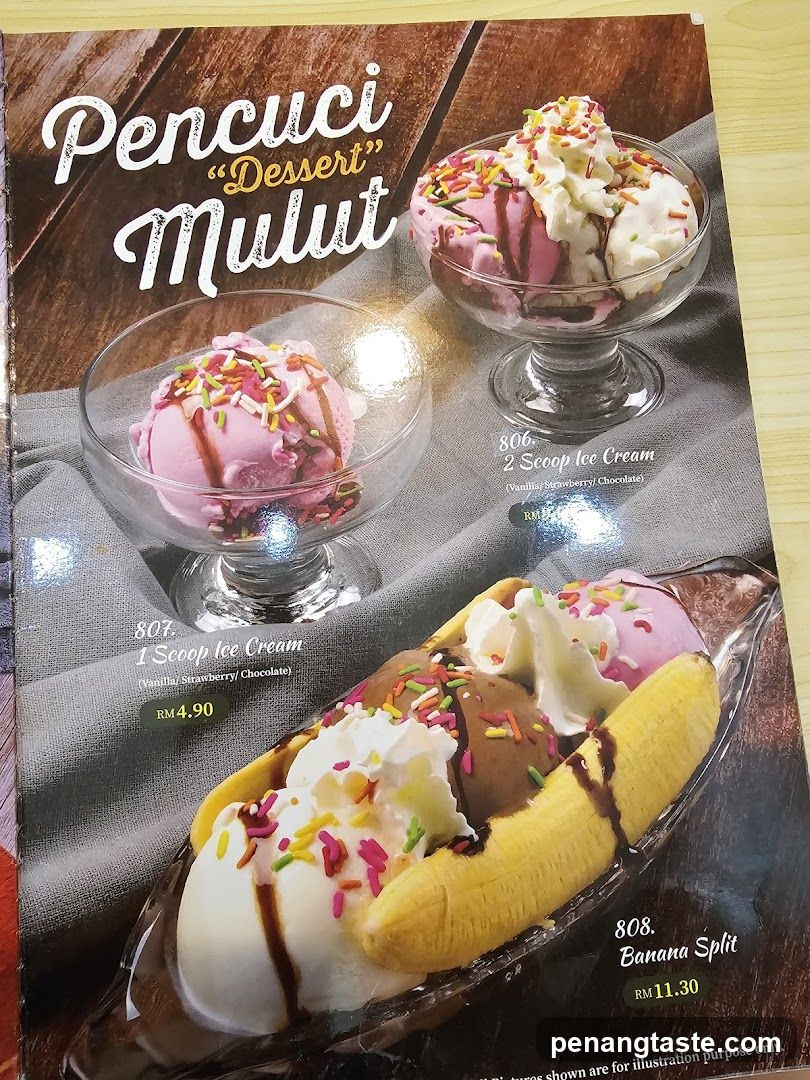 Pencuci 'Dessert' Mulut Menu Page