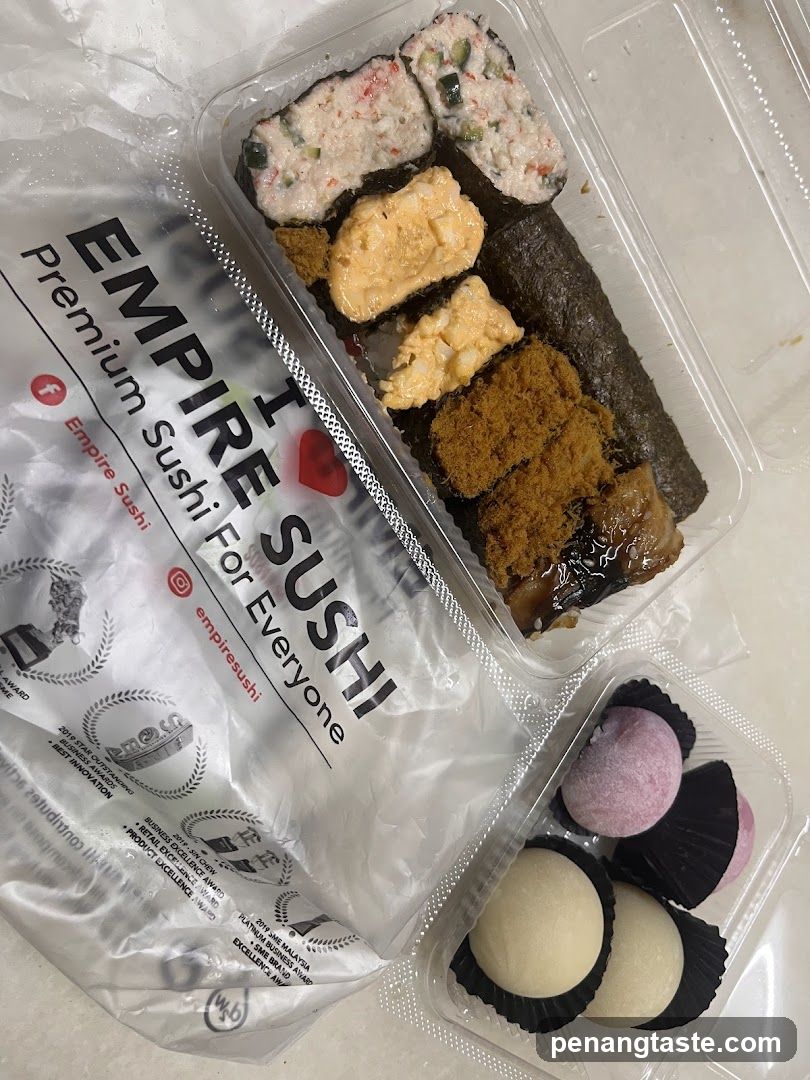 Empire Sushi Food Items
