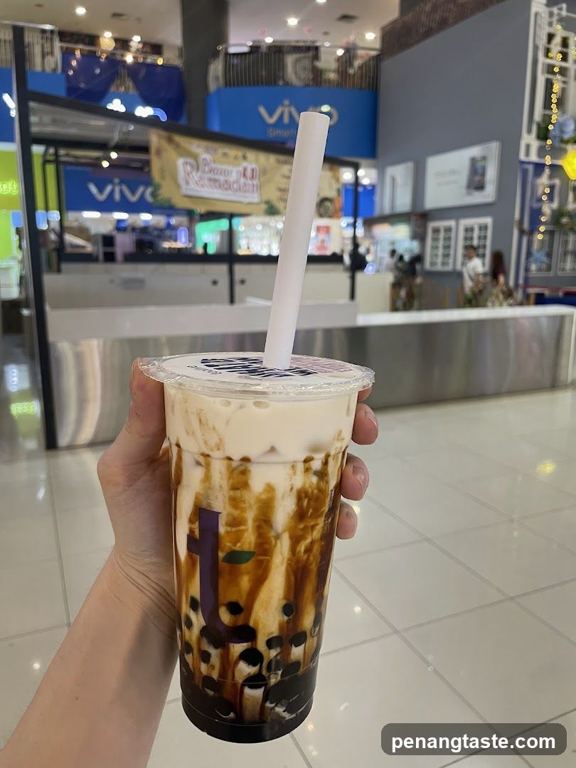 Boba tea in shopping mall