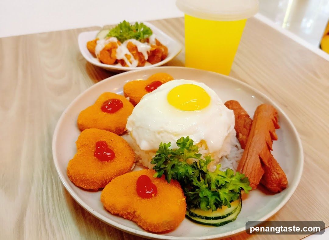 Food Plate on Wooden Table