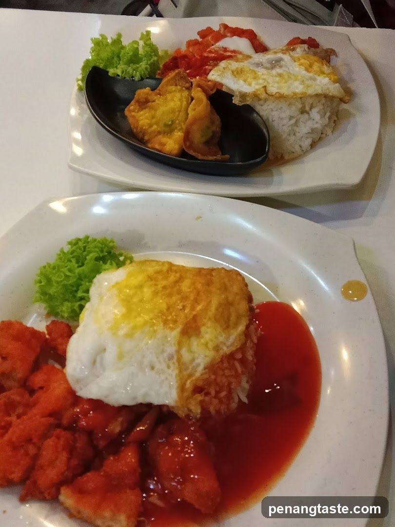 Food served at a restaurant