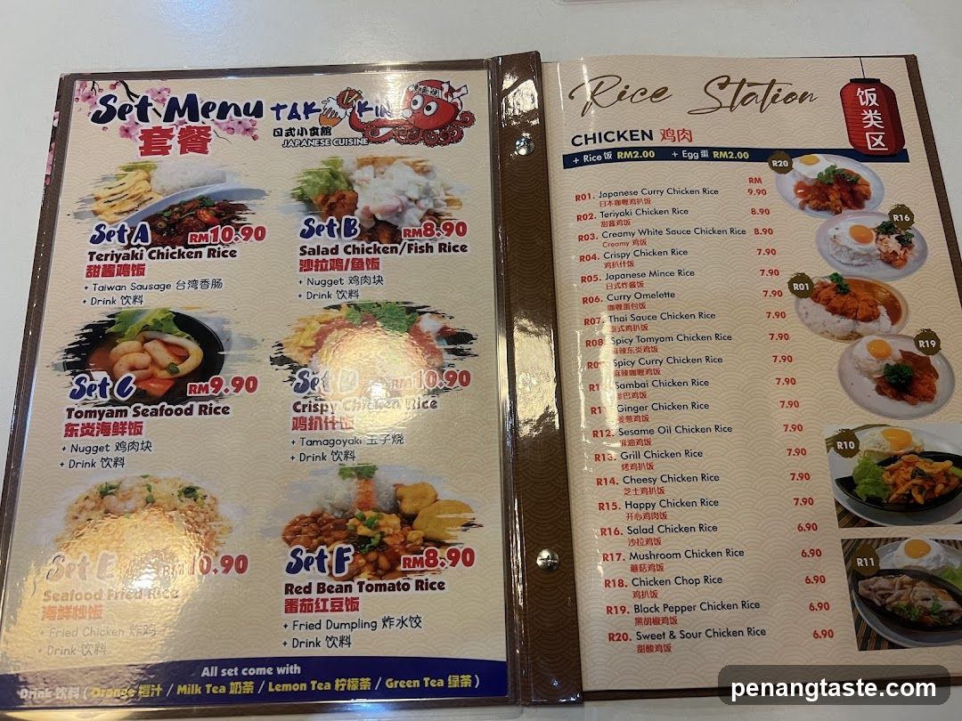 Japanese Cuisine Set Menu and Rice Station