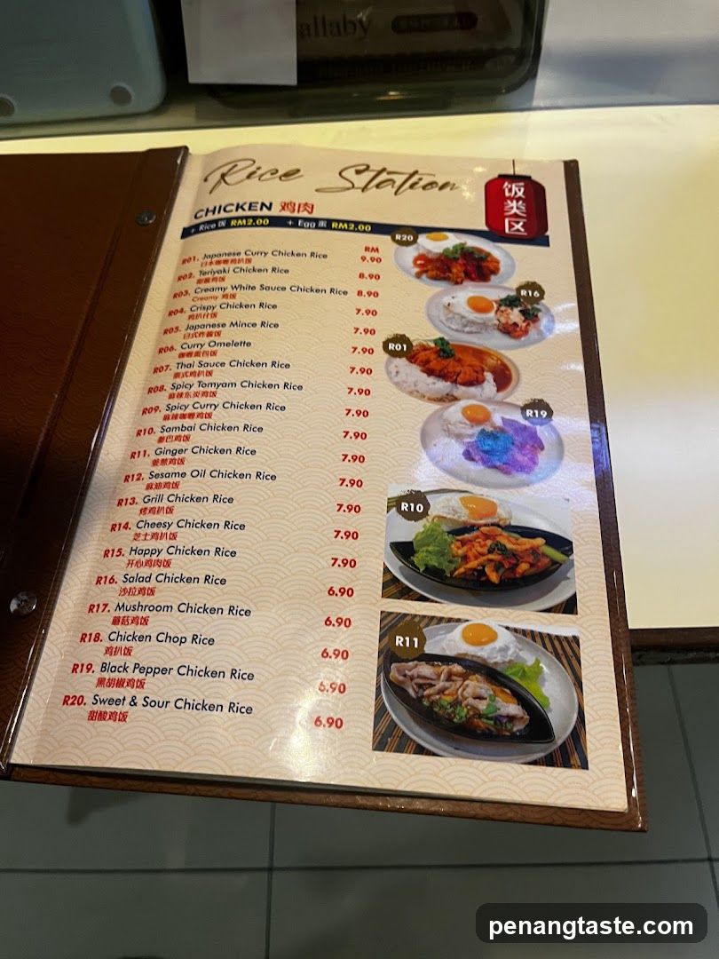 Chicken Station Menu
