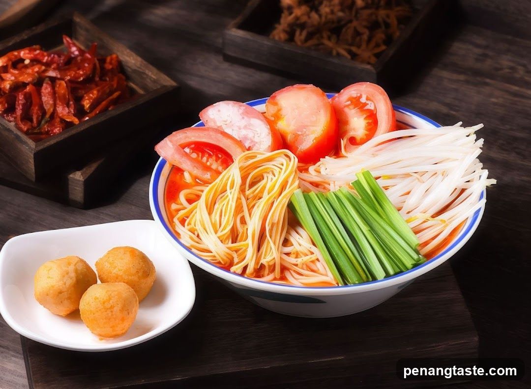 Bowl of noodles with toppings
