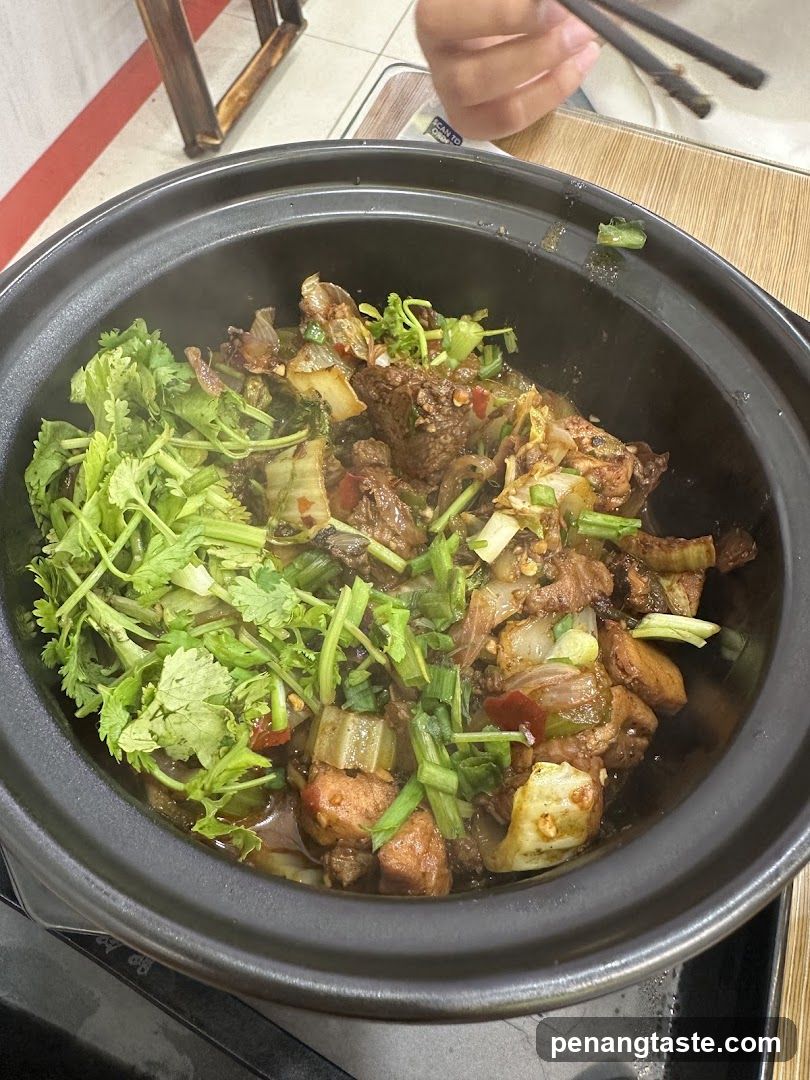 Food in a clay pot