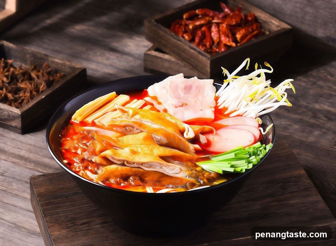 Spicy Noodle Bowl with Toppings