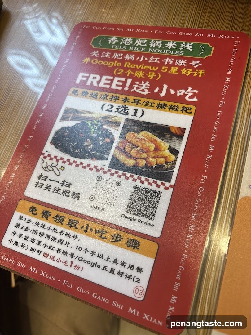 Promotional Flyer for Fels Rice Noodles