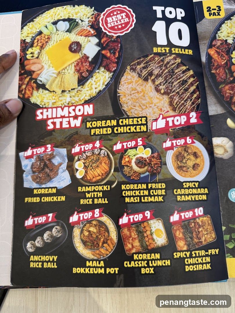 Top 10 Best Seller Menu