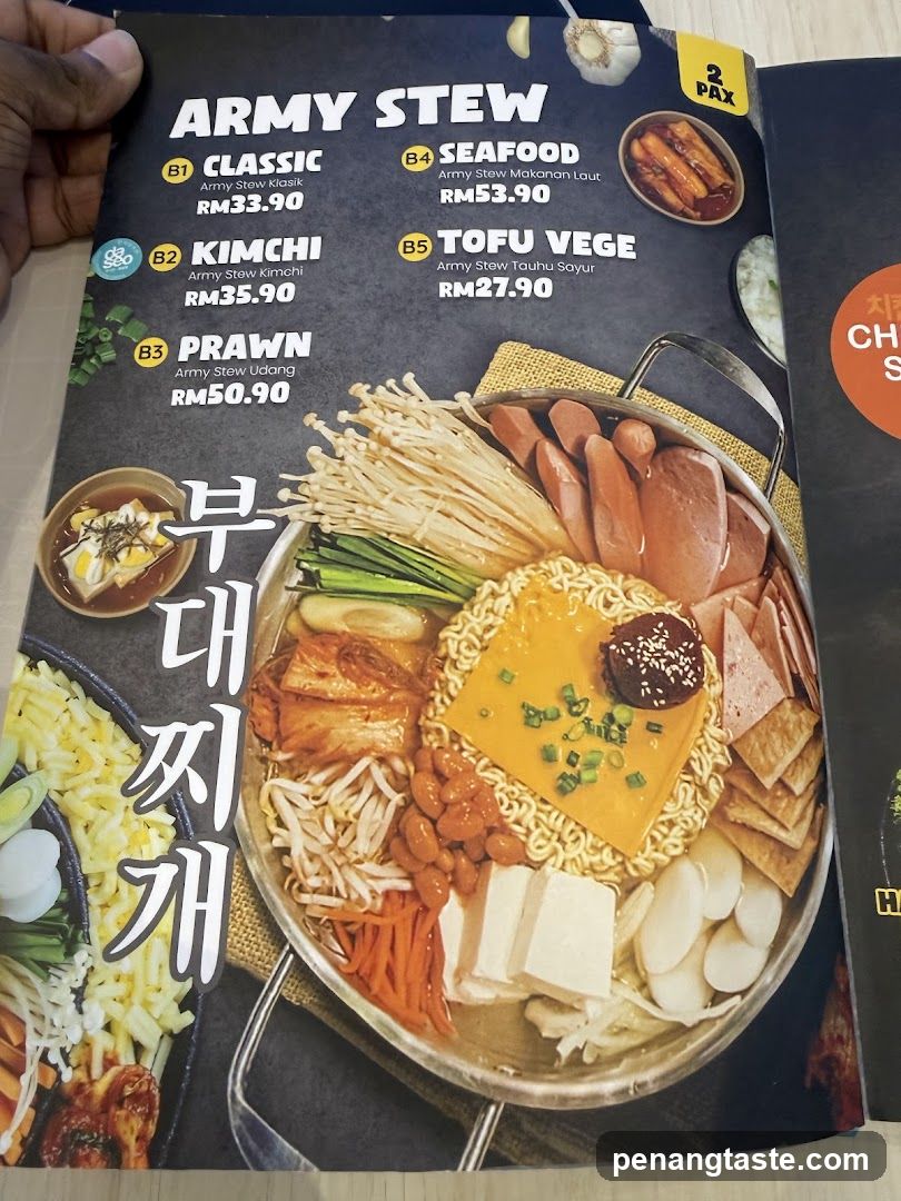 Army Stew Menu