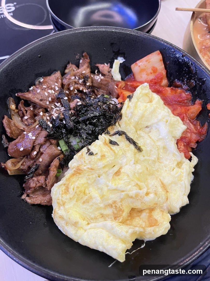 Bowl of Korean-style rice dish