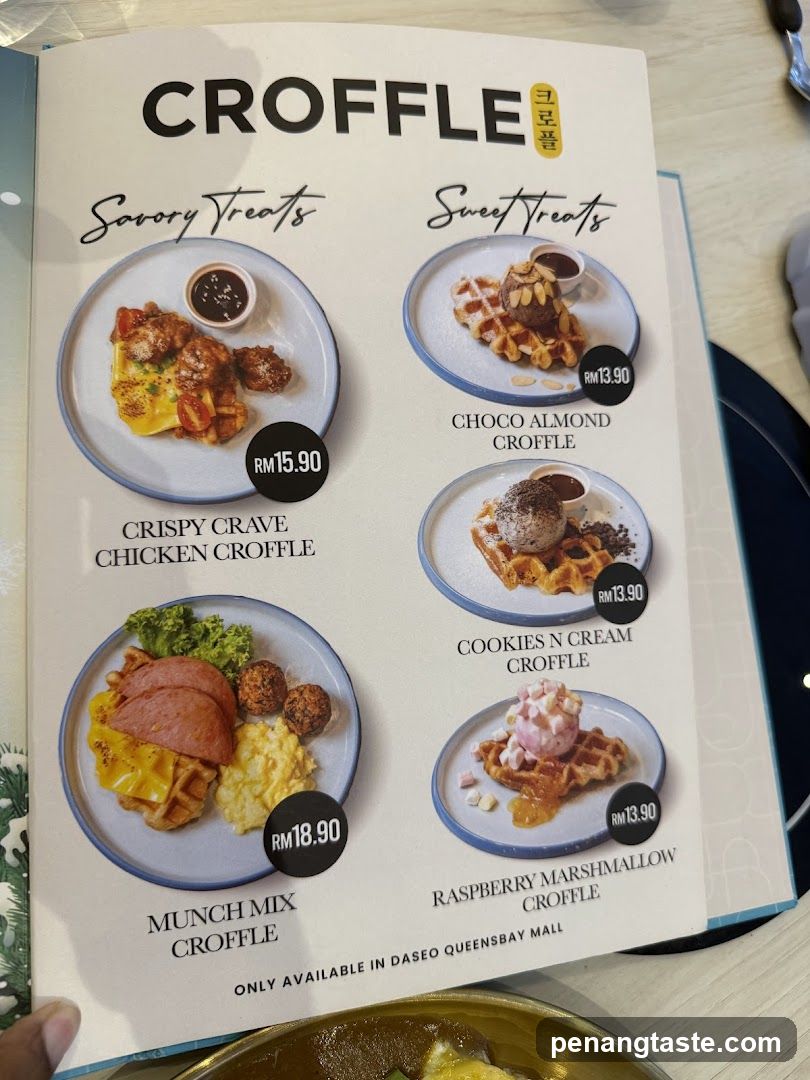 Croffle Menu