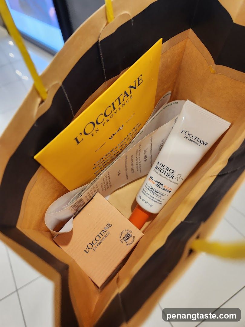 L'Occitane Shopping Bag Contents