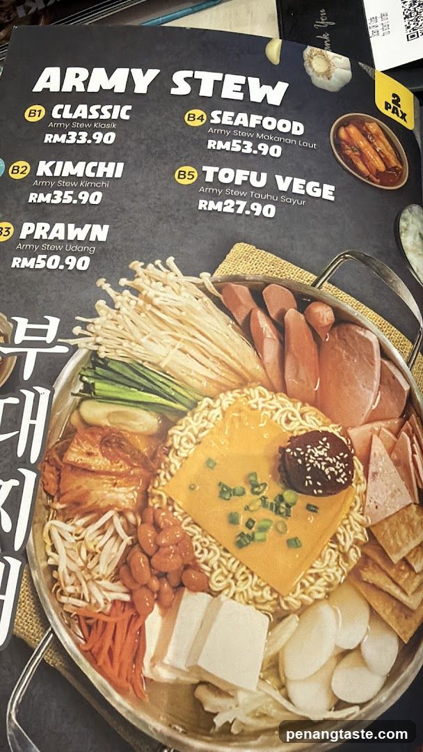 Army Stew Menu