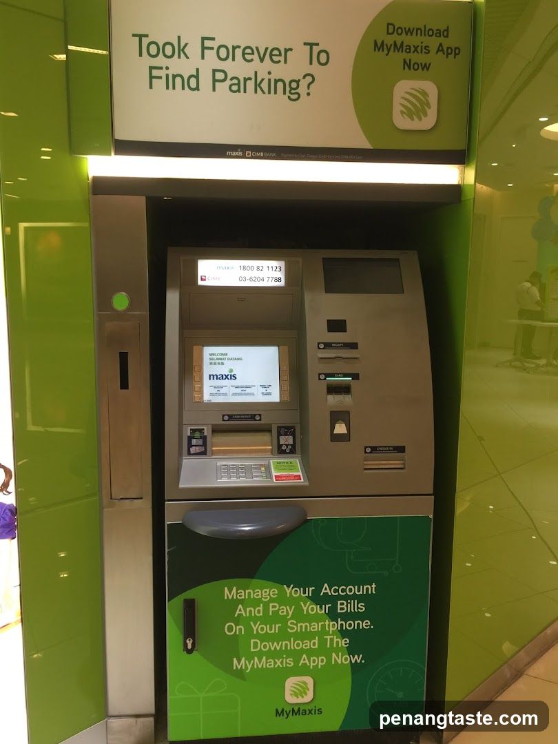 Maxis ATM kiosk