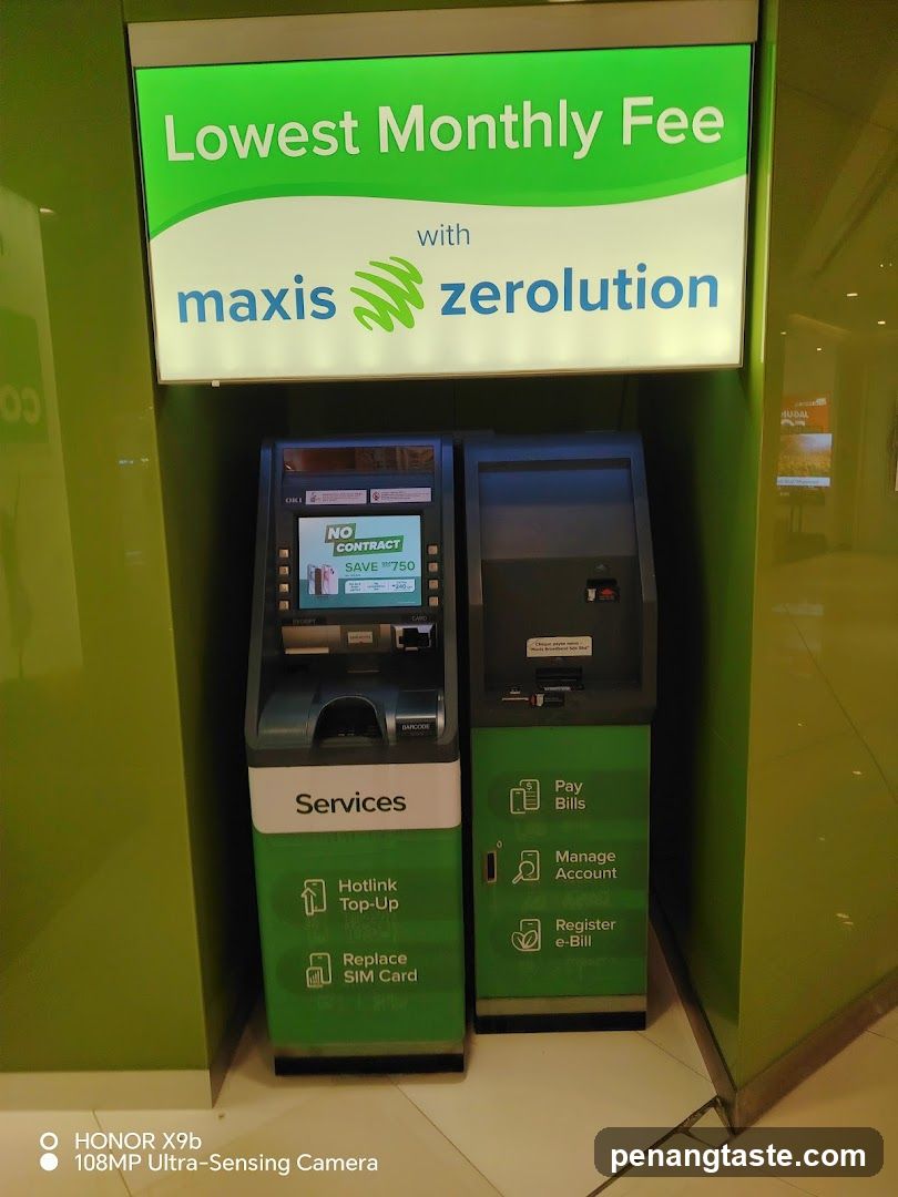 Maxis Zerolution kiosk