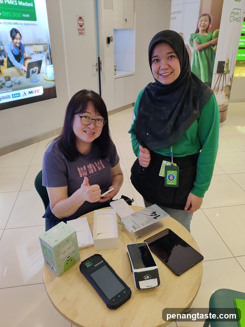 Two women in a retail store interior
