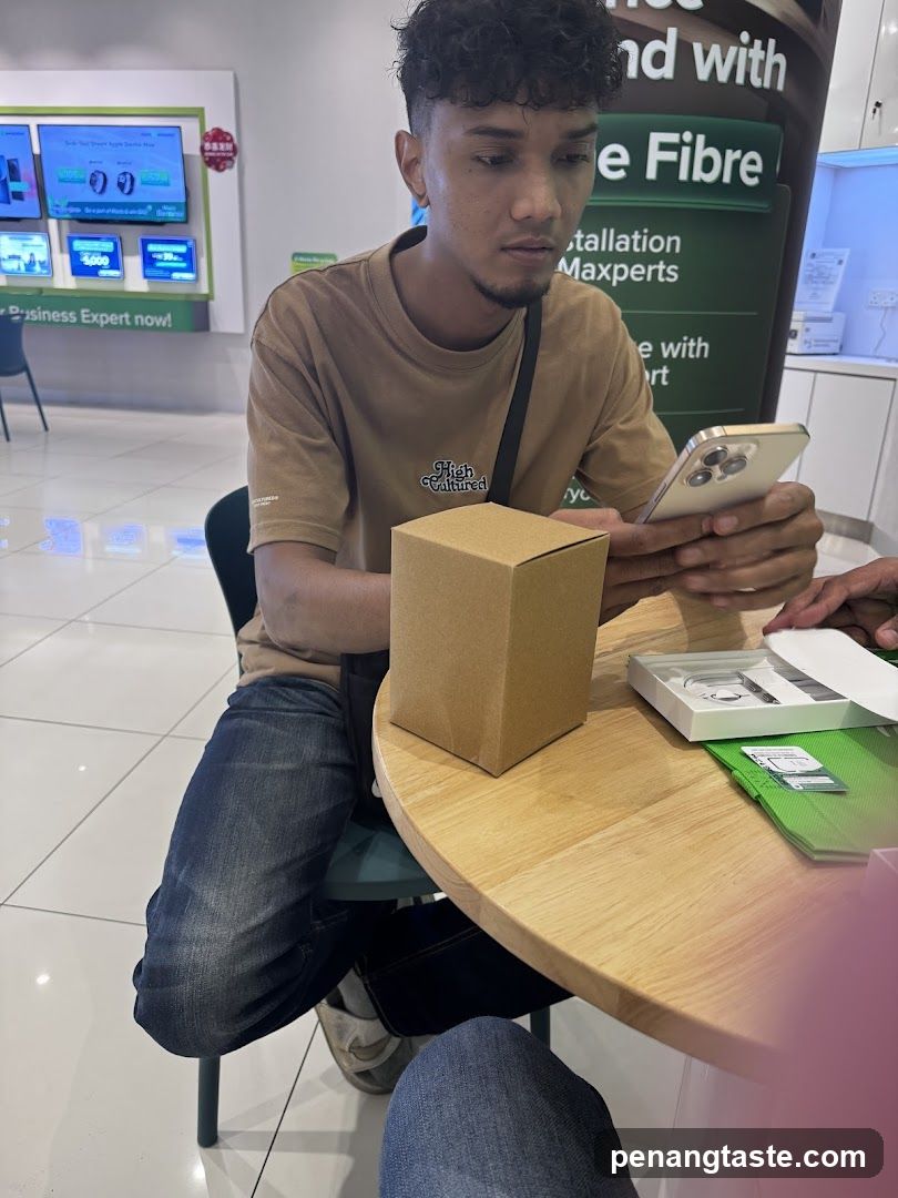 Customer in retail store
